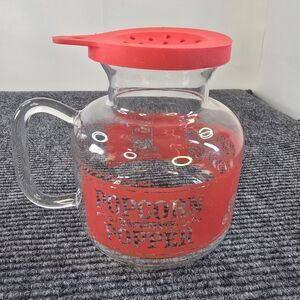 Microwave Glass Popcorn Popper With Lid by Sharper Image